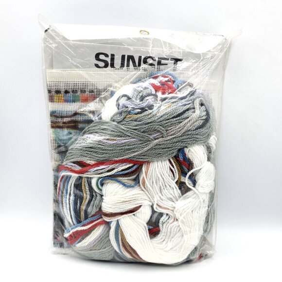 SUNSET Alan Maley's Winter Impressions Needlepoint Kit Victorian Horse Carriage - Picture 5 of 6